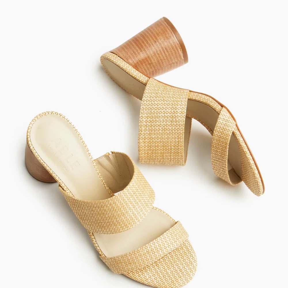 ABLE Jones Heel in Natural Raffia